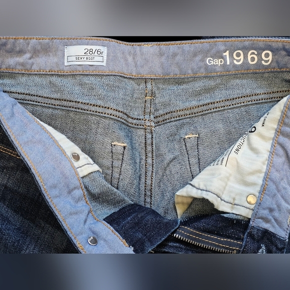 GAP 1969 Sexy Boot, Dark Blue Women's Jeans. Size 28/6R, Great Condition! - Picture 8 of 9